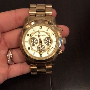 Large gold Michael Kors watch